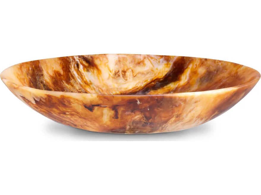 Eichholtz Mood Round Orange Swirl Bowl