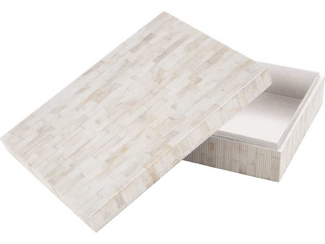 Eichholtz Scoop L Natural Bone Box