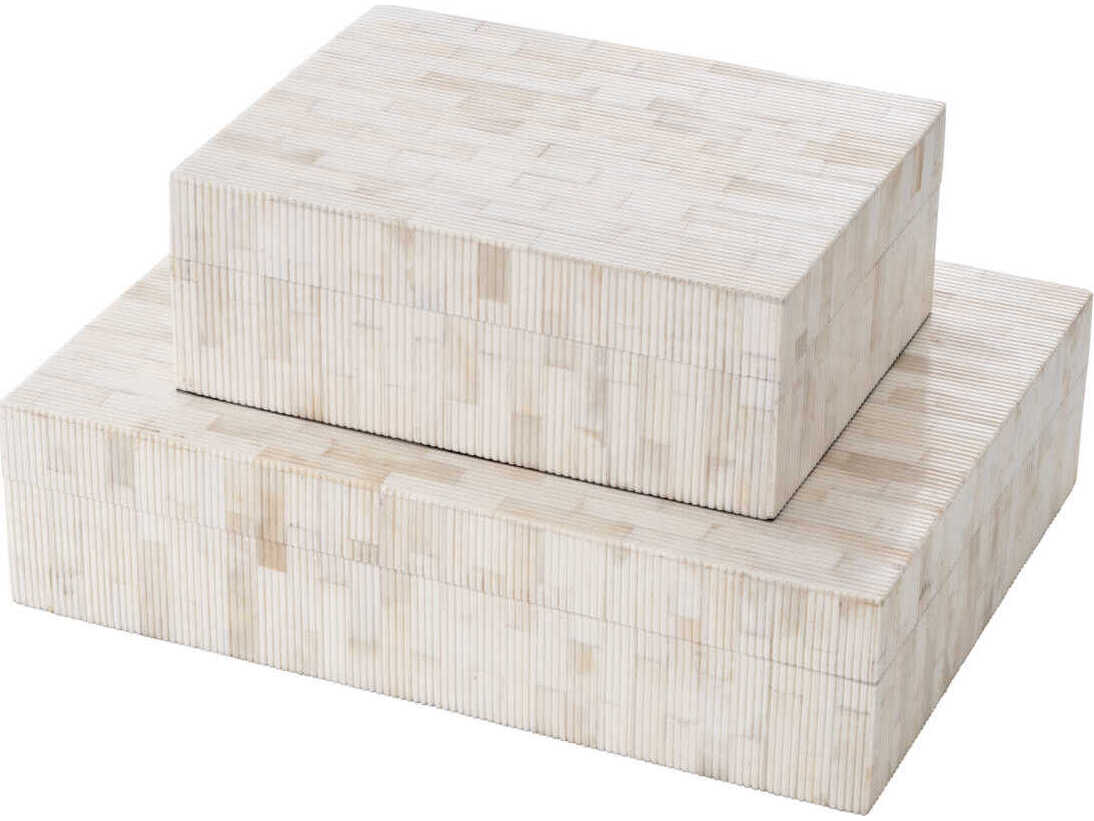 Eichholtz Scoop L Natural Bone Box