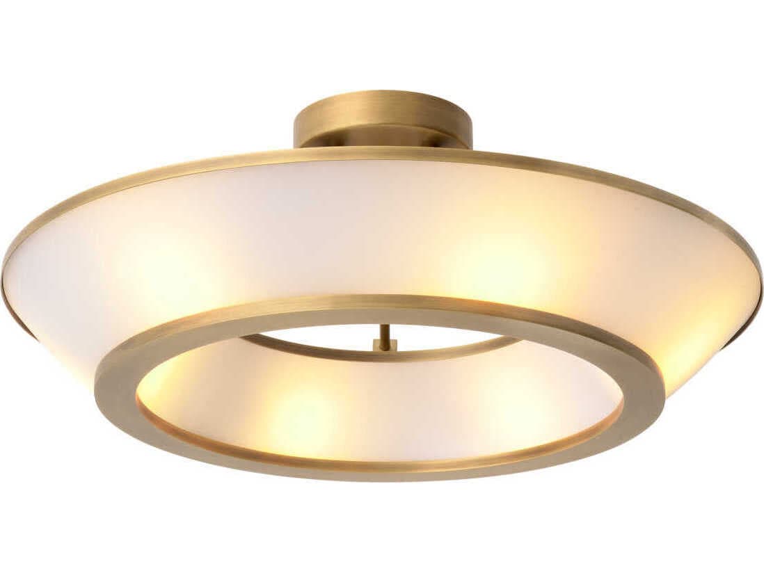 Eichholtz Ferette Antique Brass Ceiling Lamp