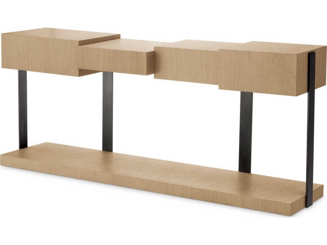 Eichholtz Nerone Natural Oak Veneer Console Table