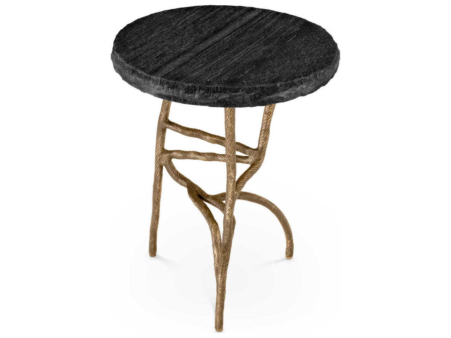 Eichholtz Dreyfus Vintage Brass Side Table