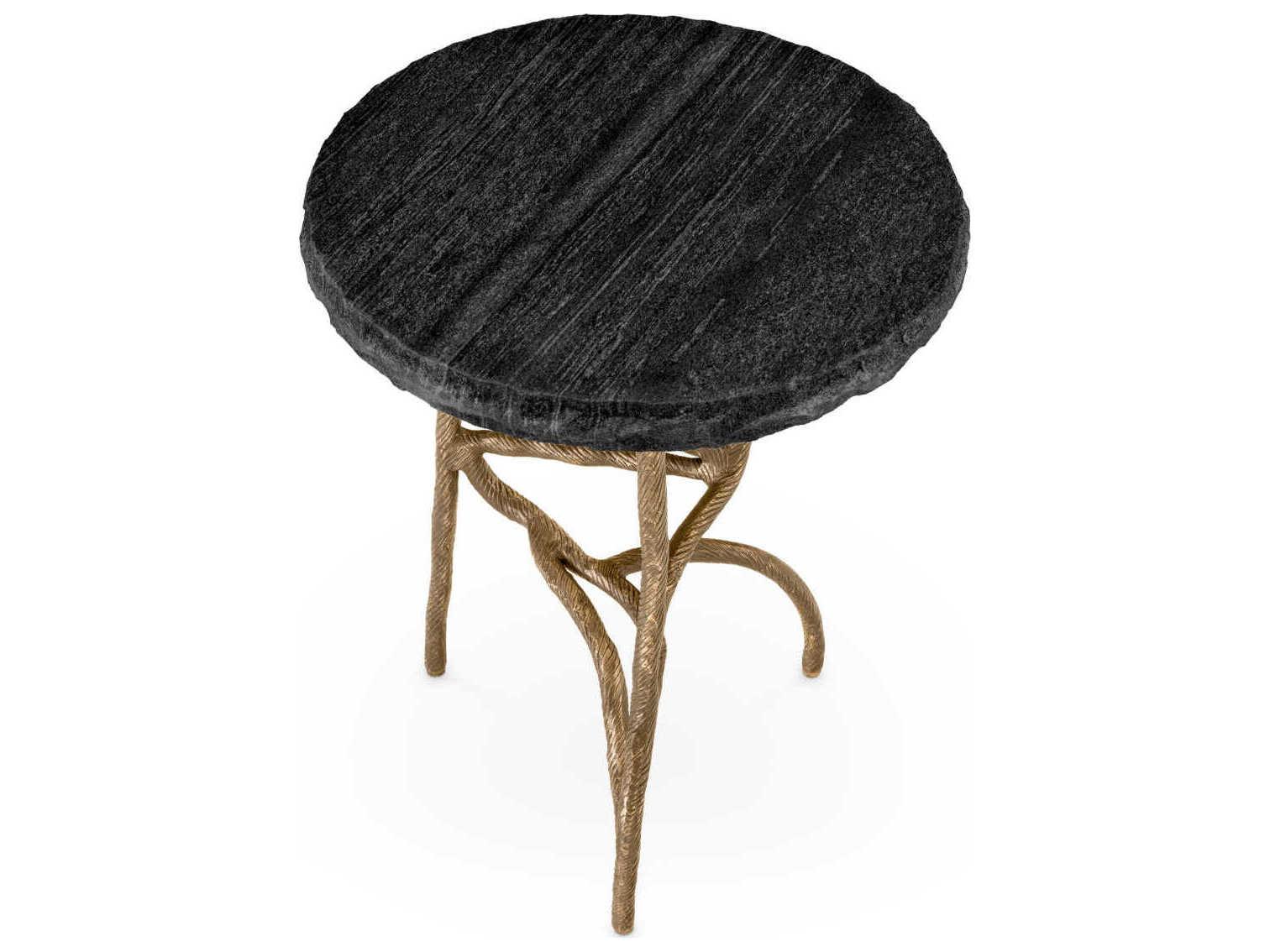 Eichholtz Dreyfus Vintage Brass Side Table