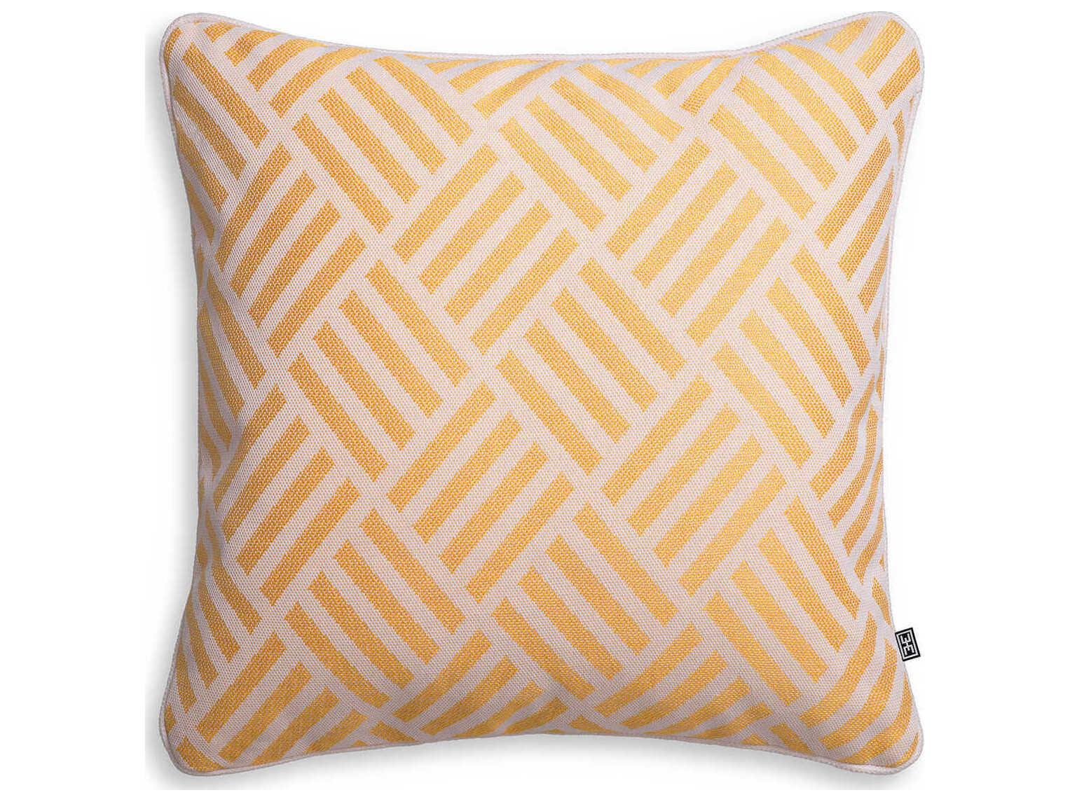 Eichholtz Sonel L Yellow With White Piping Cushion