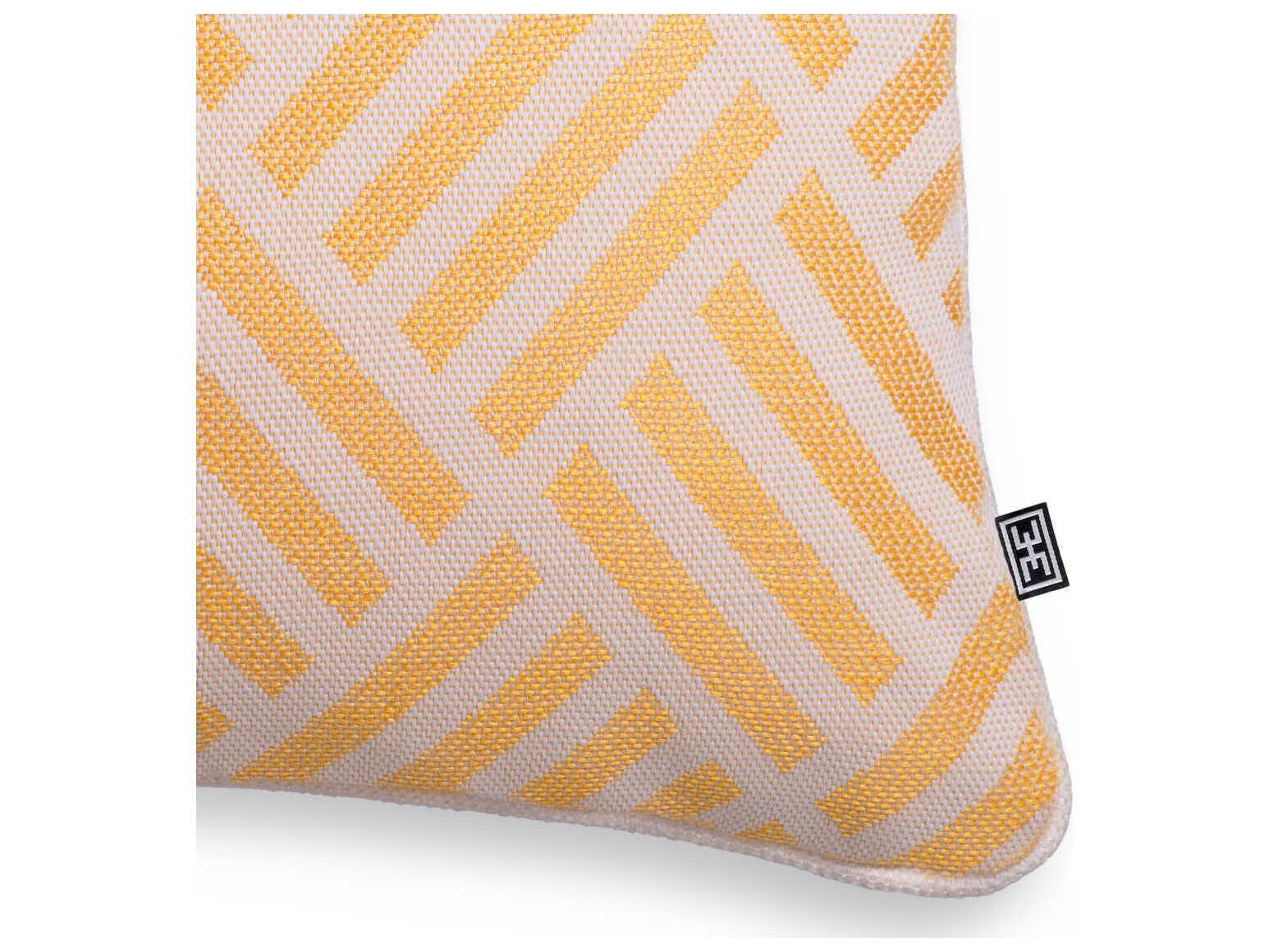 Eichholtz Sonel S Yellow With White Piping Cushion