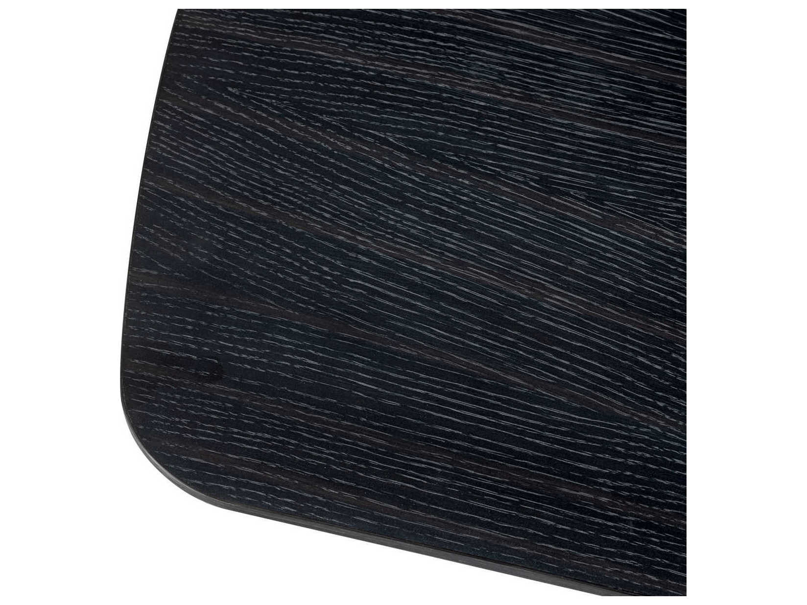 Eichholtz Bergman L Charcoal Grey Oak Veneer Dining Table