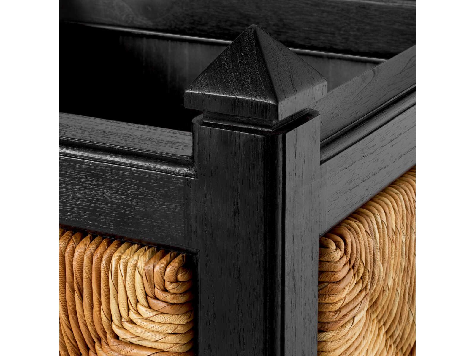 Eichholtz Aruba Classic Black Natural Sea Grass Planter