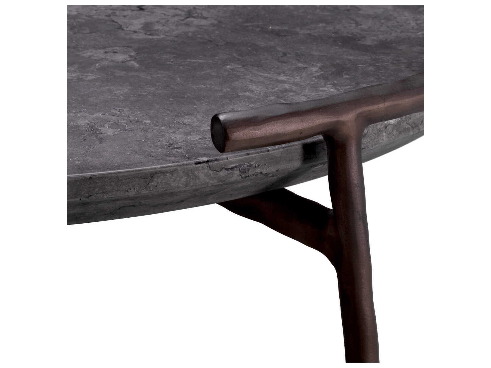 Eichholtz Arca Grey Marble Bronze Coffee Table