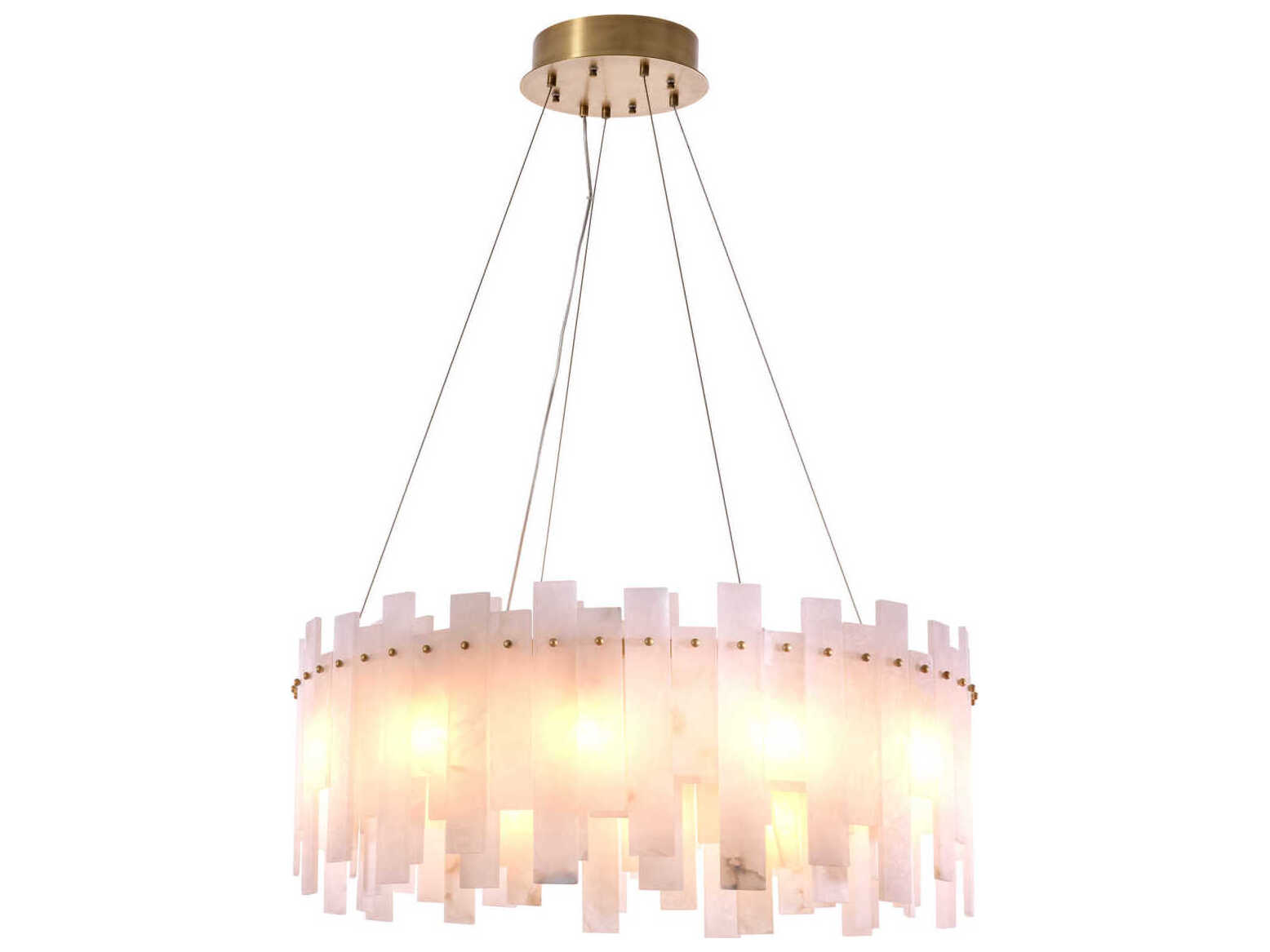 Eichholtz Pizzorni Antique Brass Chandelier