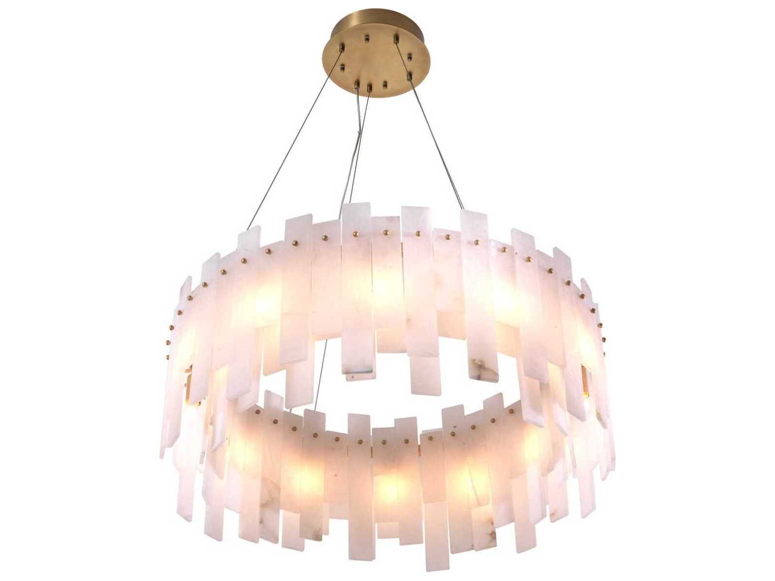 Eichholtz Pizzorni Antique Brass Chandelier