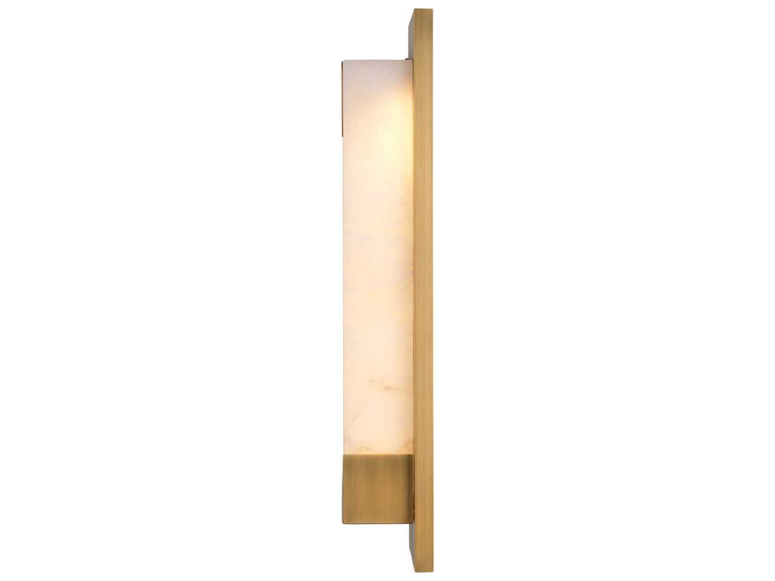 Eichholtz Scilla Antique Brass Alabaster Wall Lamp