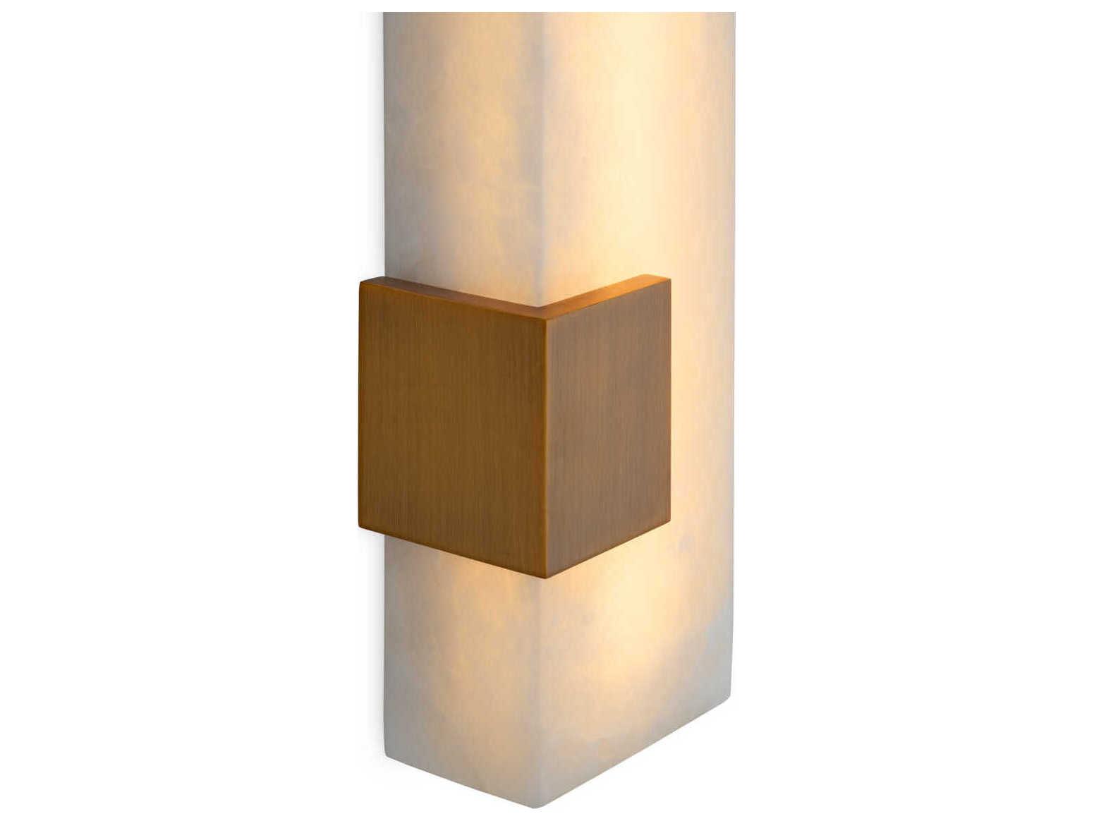 Eichholtz Furore Antique Brass Alabaster Wall Lamp