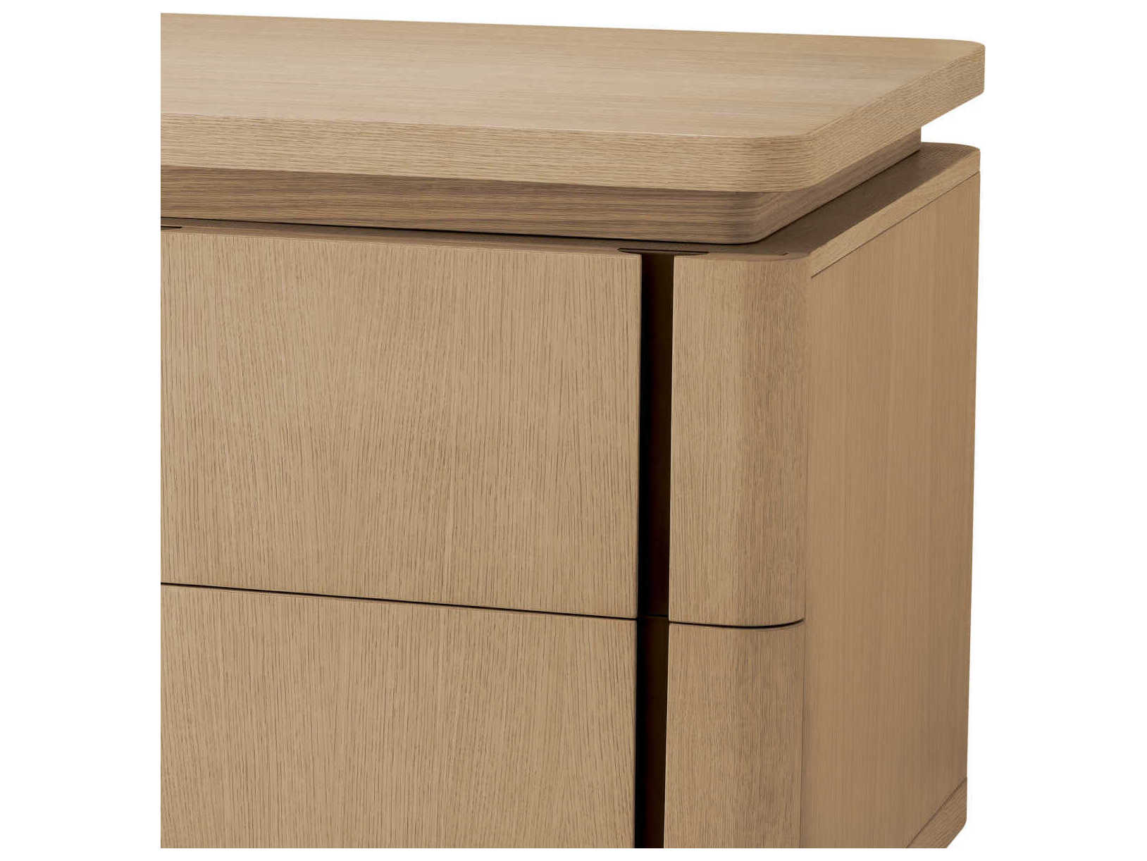 Eichholtz Modesto Natural Oak Veneer Bronze Desk