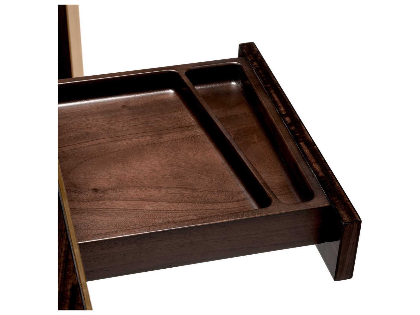 Eichholtz Xenon Eucalyptus Veneer Brushed Brass Desk