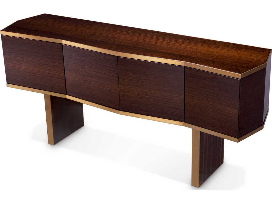 Eichholtz Xenon Eucalyptus Veneer Brushed Brass Dresser