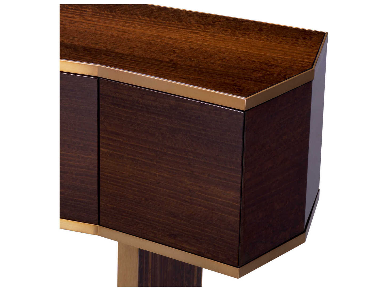 Eichholtz Xenon Eucalyptus Veneer Brushed Brass Dresser