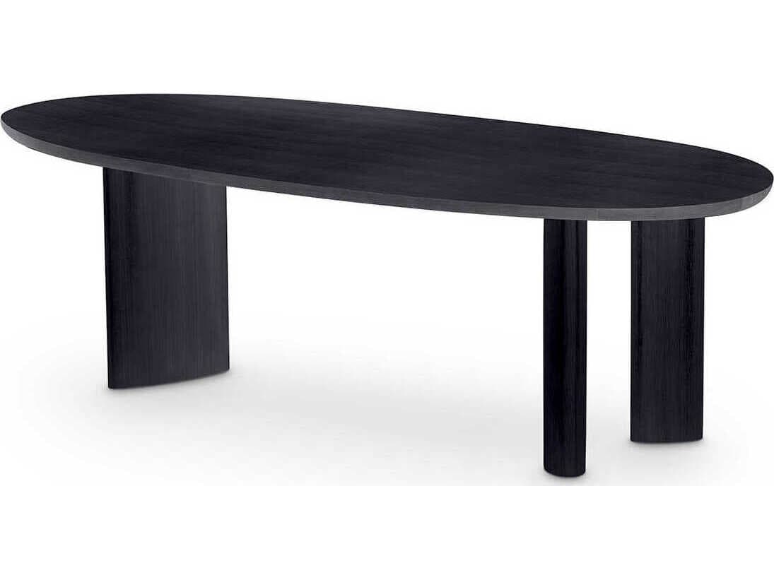 Eichholtz Lindner Black Veneer Dining Table