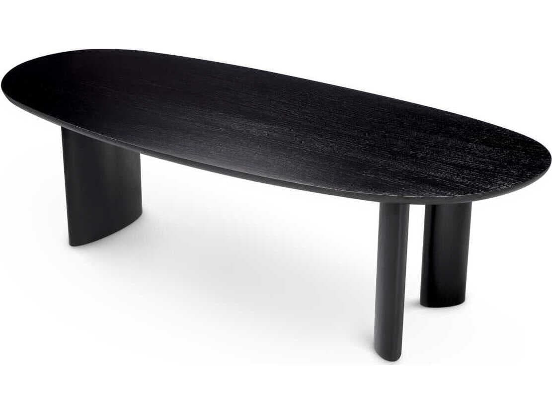 Eichholtz Lindner Black Veneer Dining Table