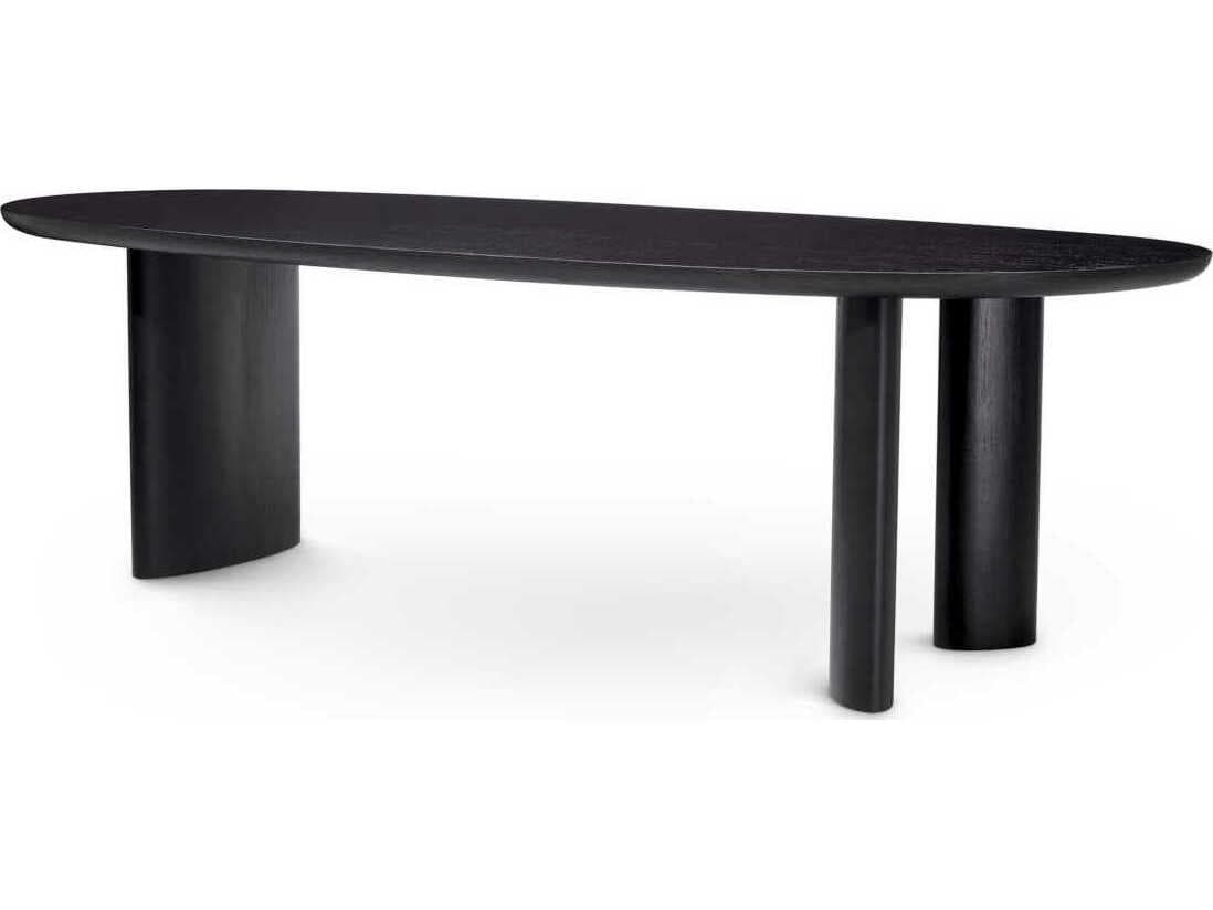 Eichholtz Lindner Black Veneer Dining Table