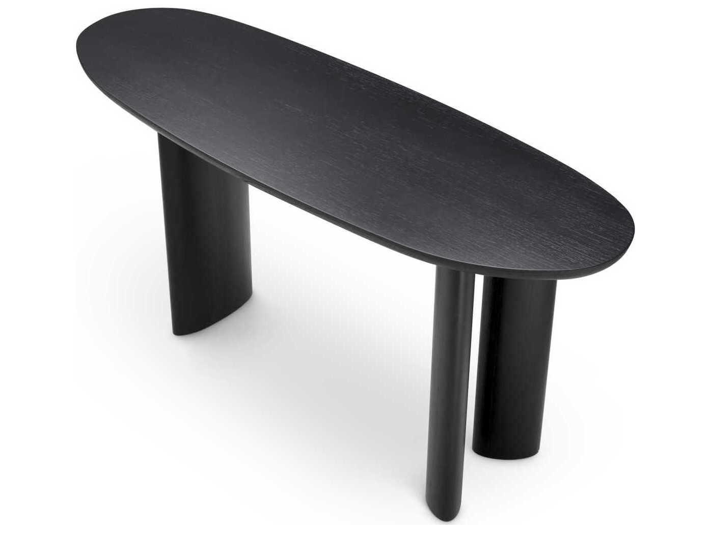 Eichholtz Lindner Black Veneer Console Table
