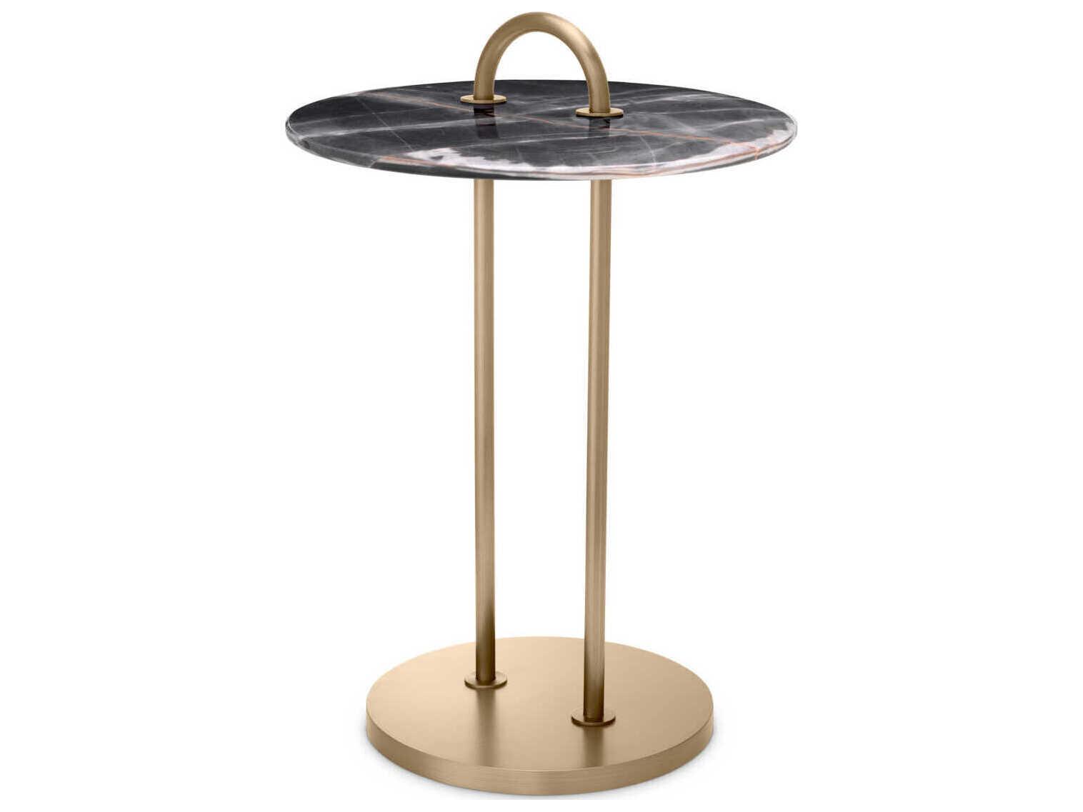 Eichholtz Zappa Black Marble Side Table