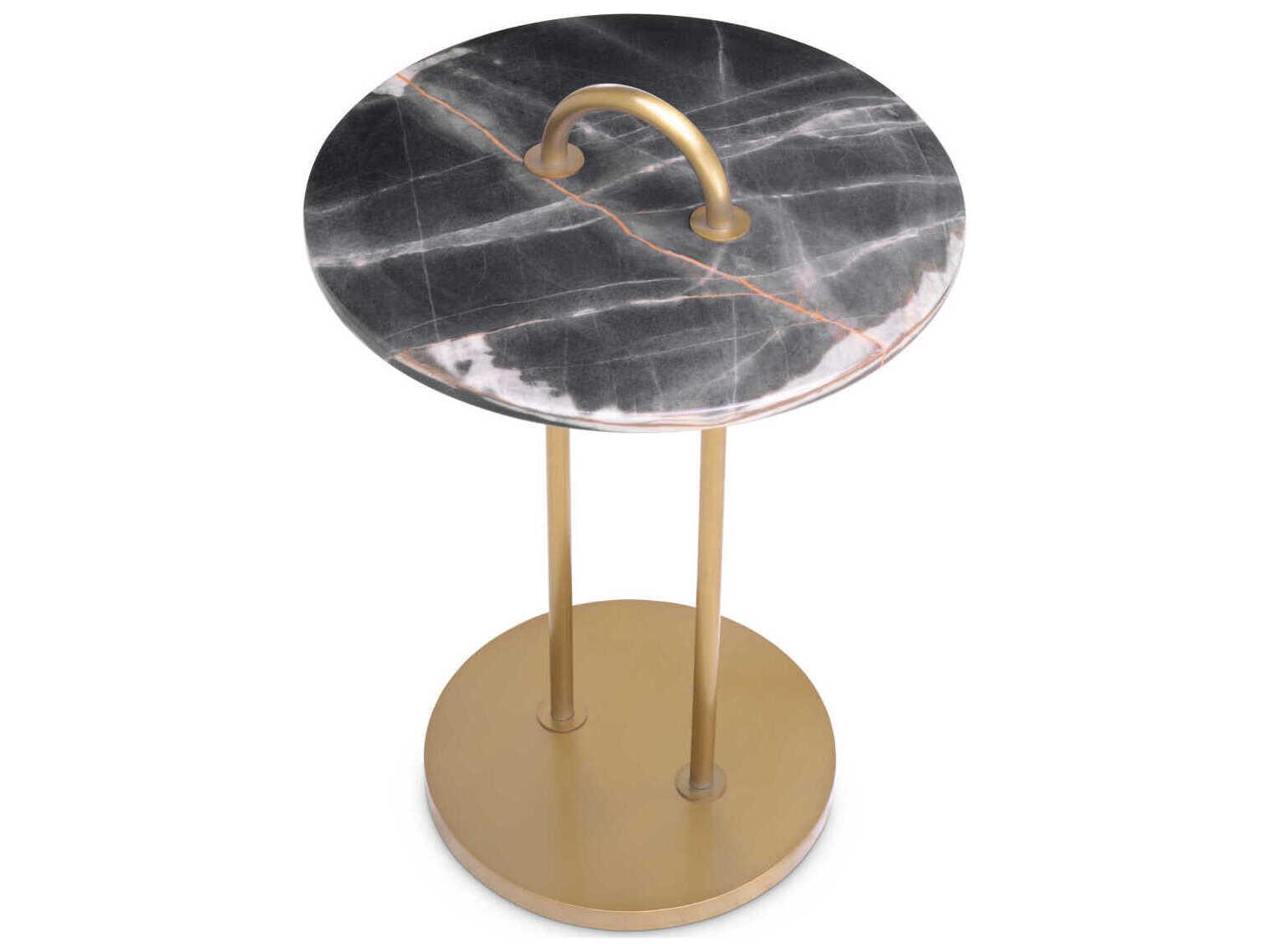Eichholtz Zappa Black Marble Side Table