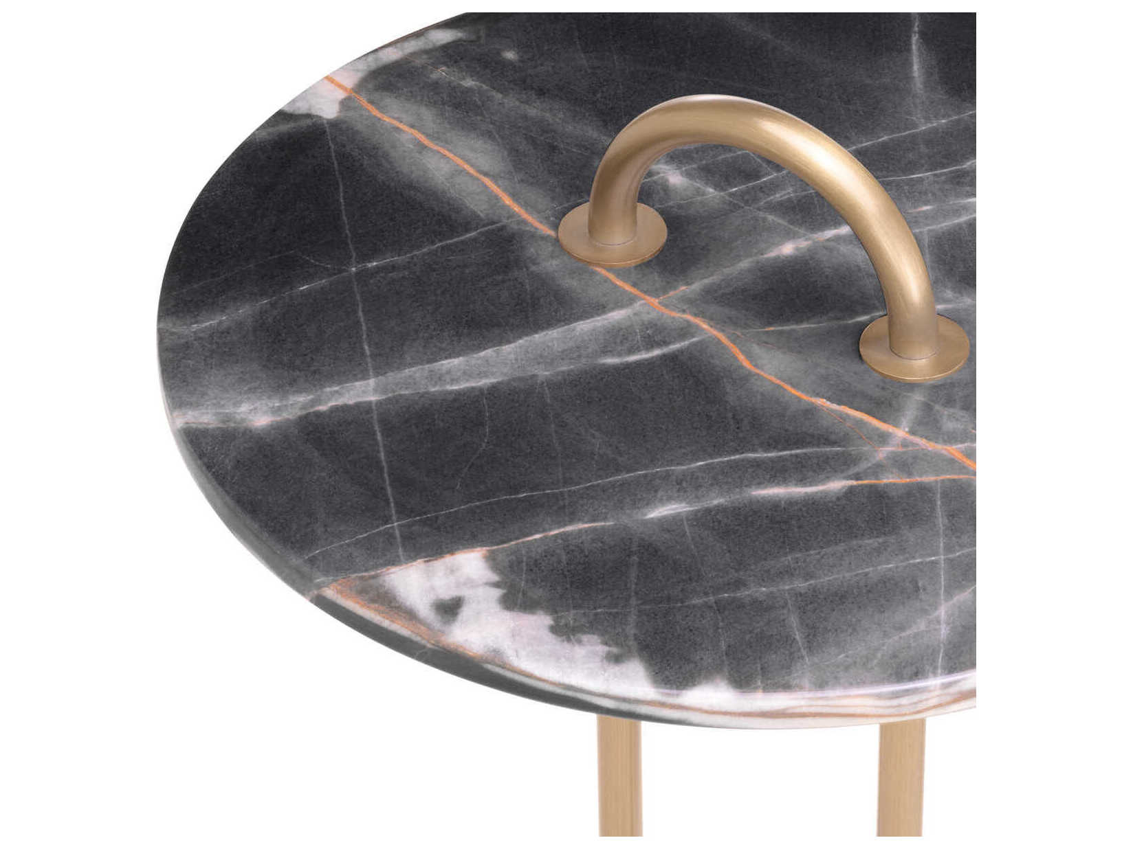 Eichholtz Zappa Black Marble Side Table