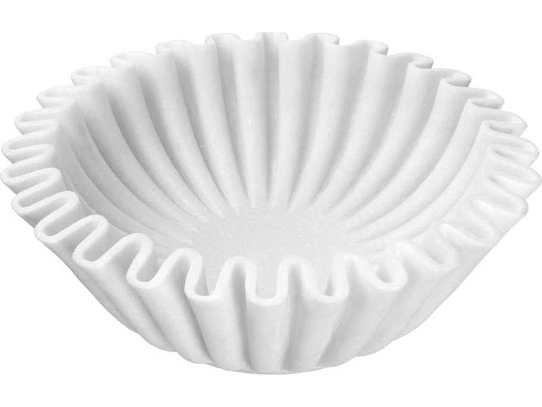 Eichholtz Jackson Round White Marble Bowl