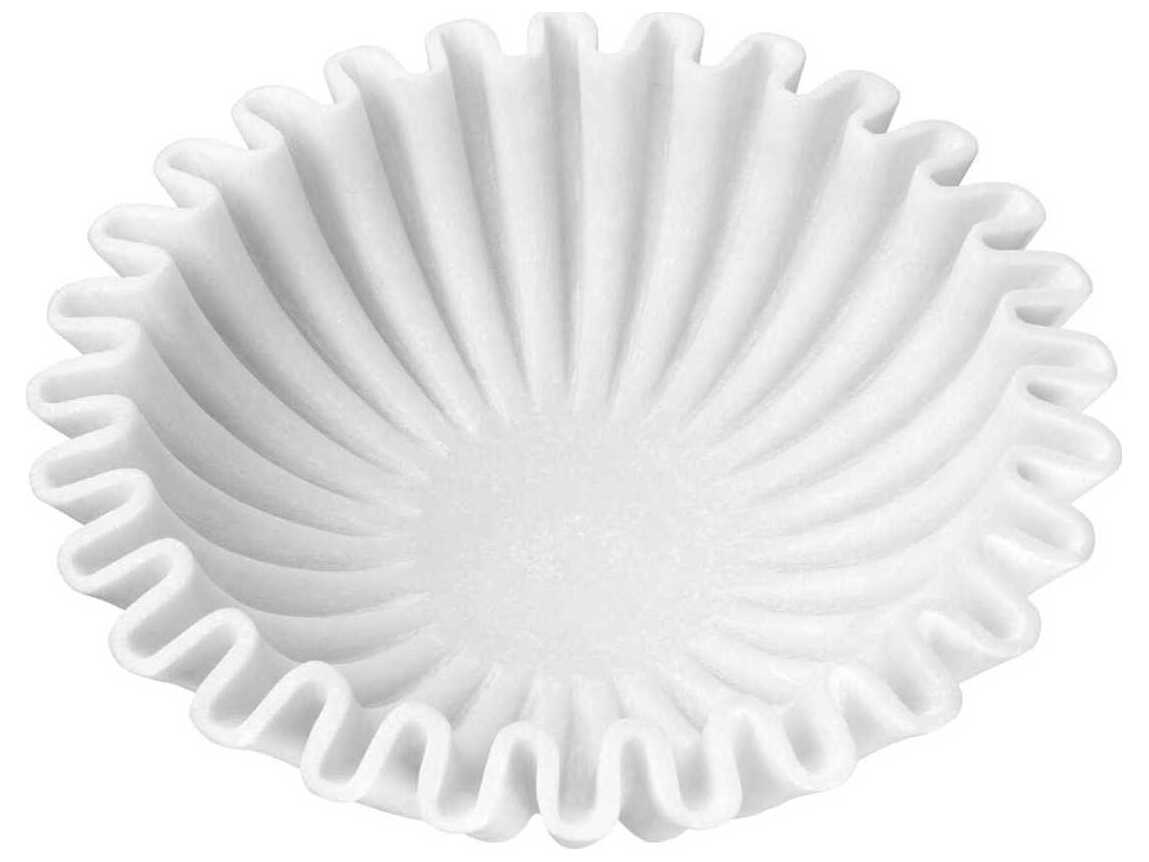 Eichholtz Jackson Round White Marble Bowl