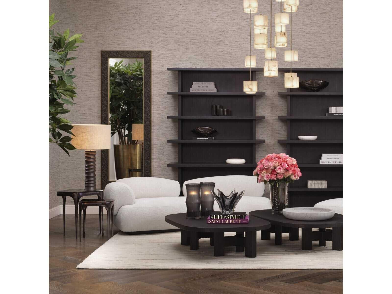 Eichholtz Deacon Black Nickel Set of 2 Side Table