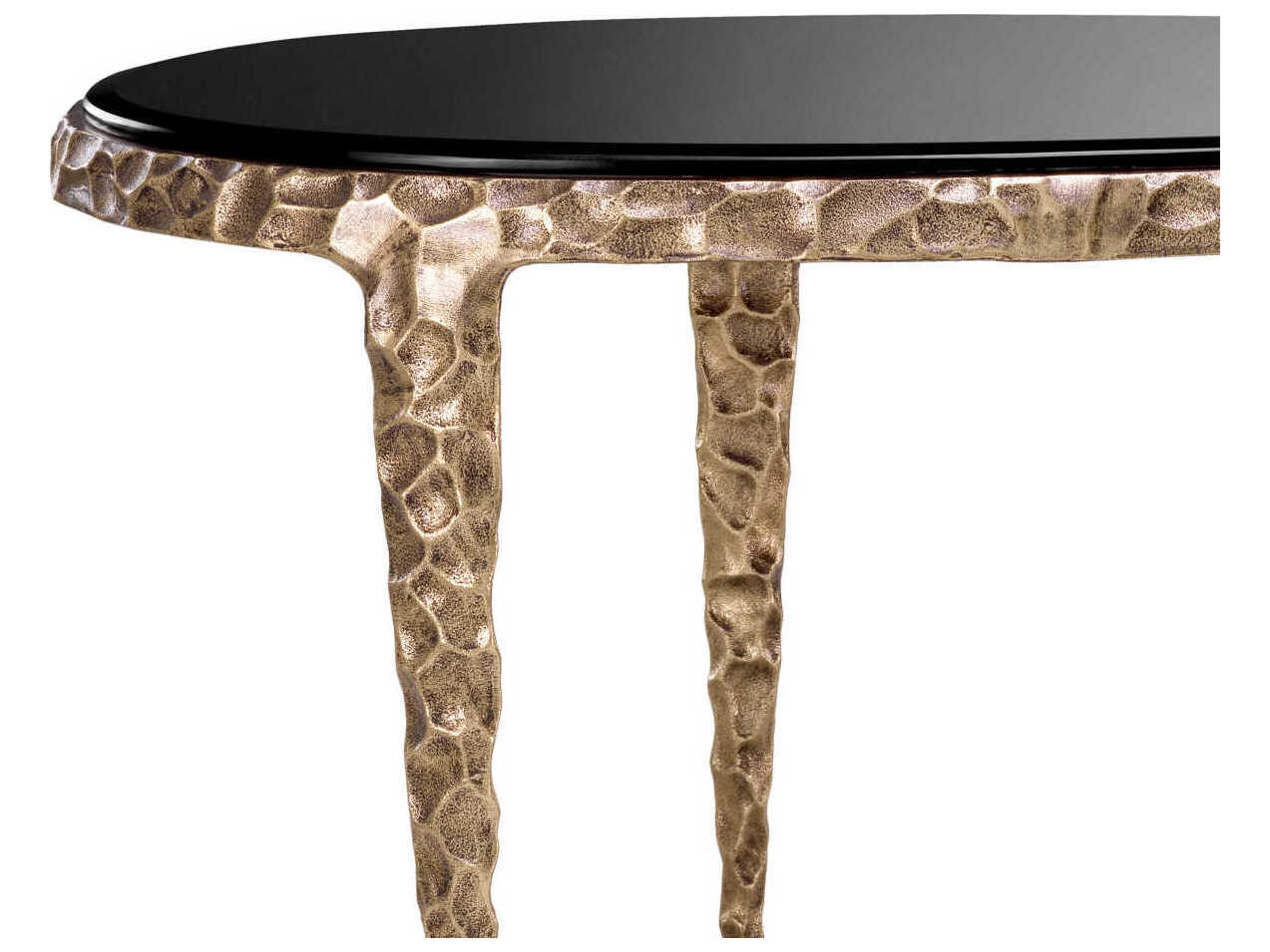 Eichholtz Livana Vintage Brass Set of 2 Side Table