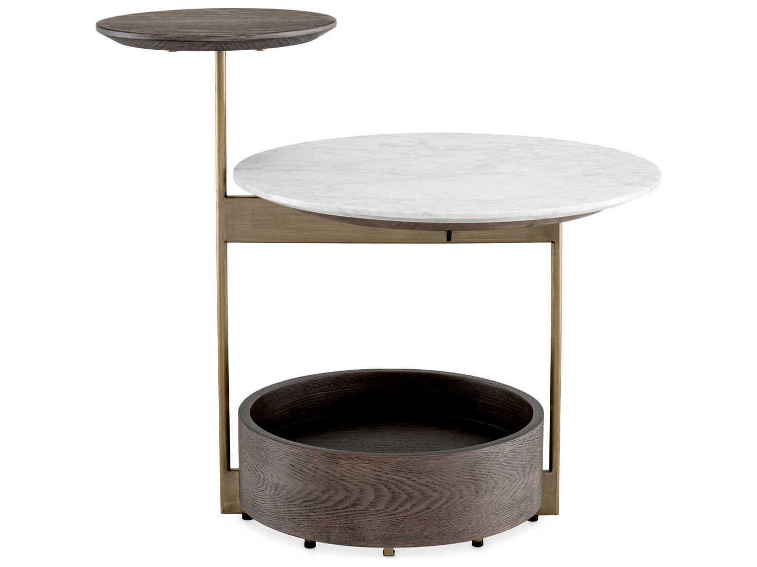 Eichholtz Faye Brushed Brass Side Table