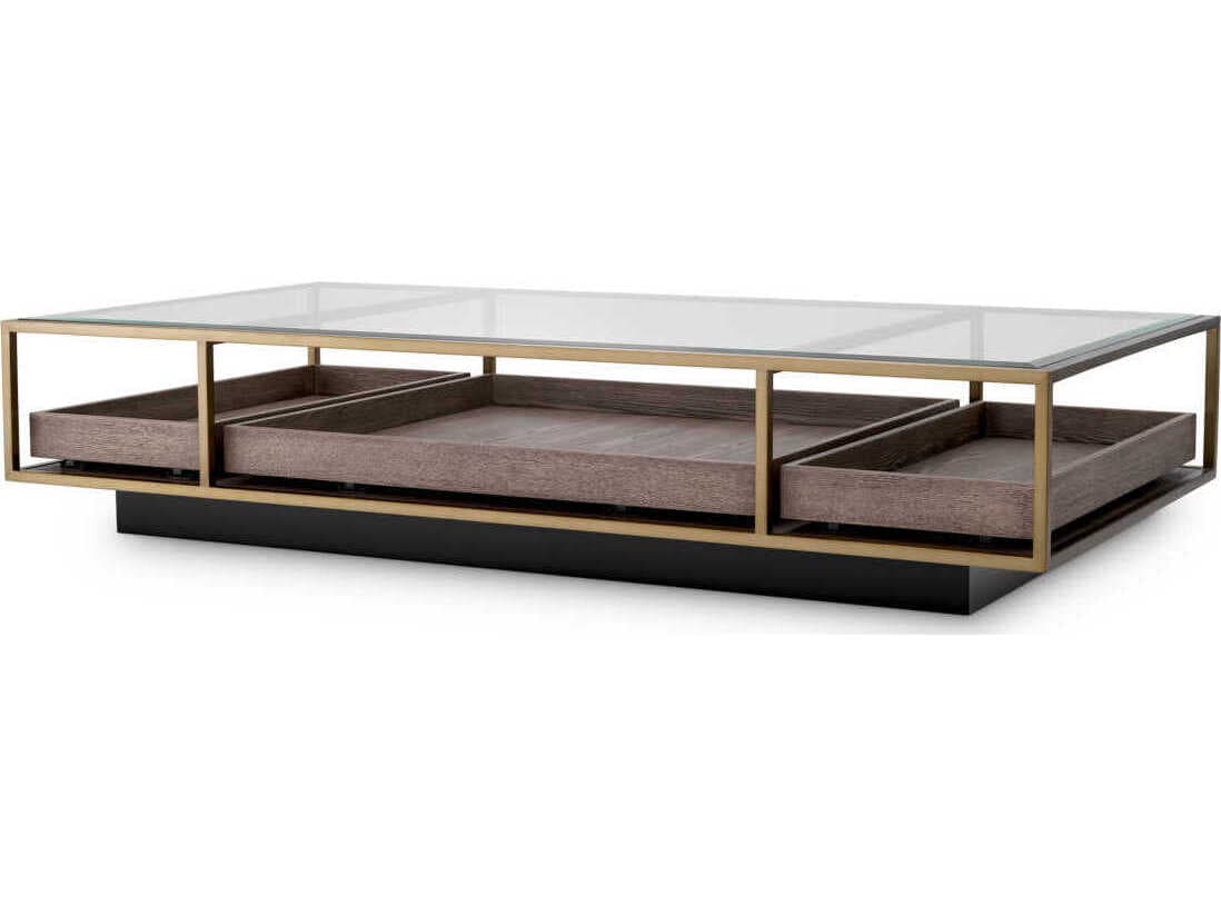 Eichholtz Roxton Brushed Brass Coffee Table