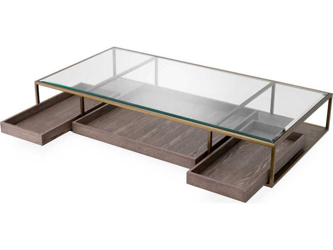 Eichholtz Roxton Brushed Brass Coffee Table