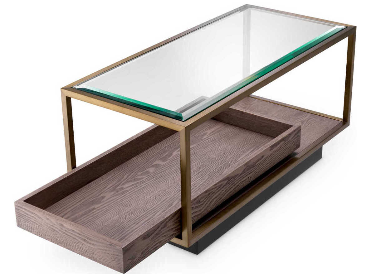 Eichholtz Roxton Brushed Brass Side Table