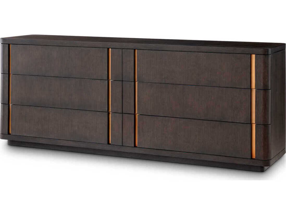 Eichholtz Dresser Modesto L Mocha Oak Veneer Drawer