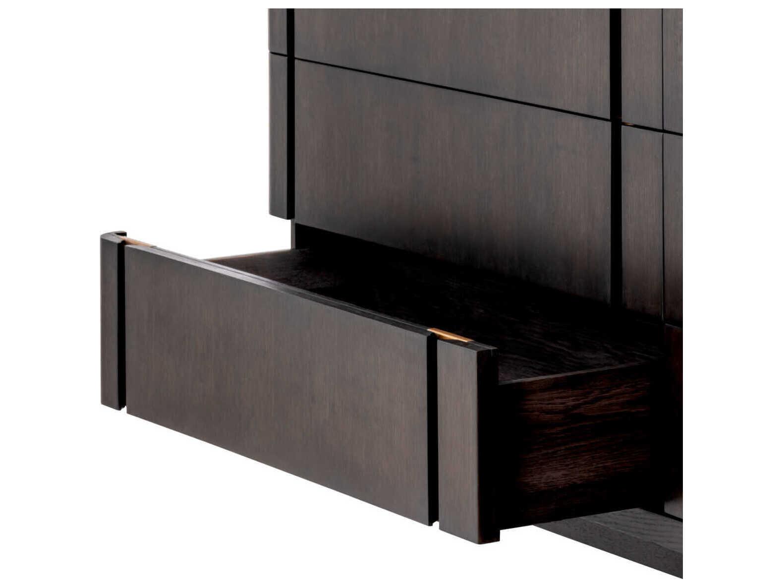 Eichholtz Dresser Modesto L Mocha Oak Veneer Drawer