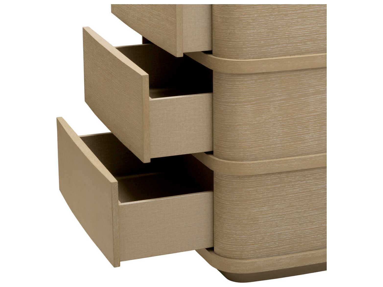 Eichholtz Dresser Cabana Tall Washed Oak Veneer Drawer