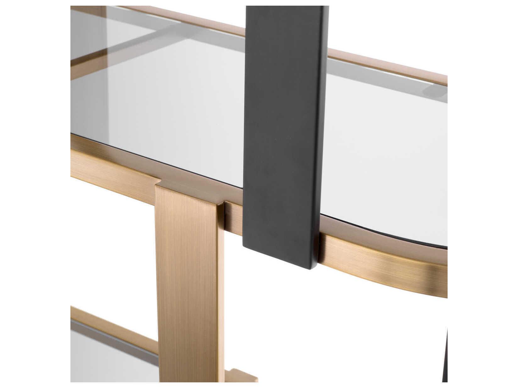 Eichholtz Clio Round Brushed Brass Cabinet