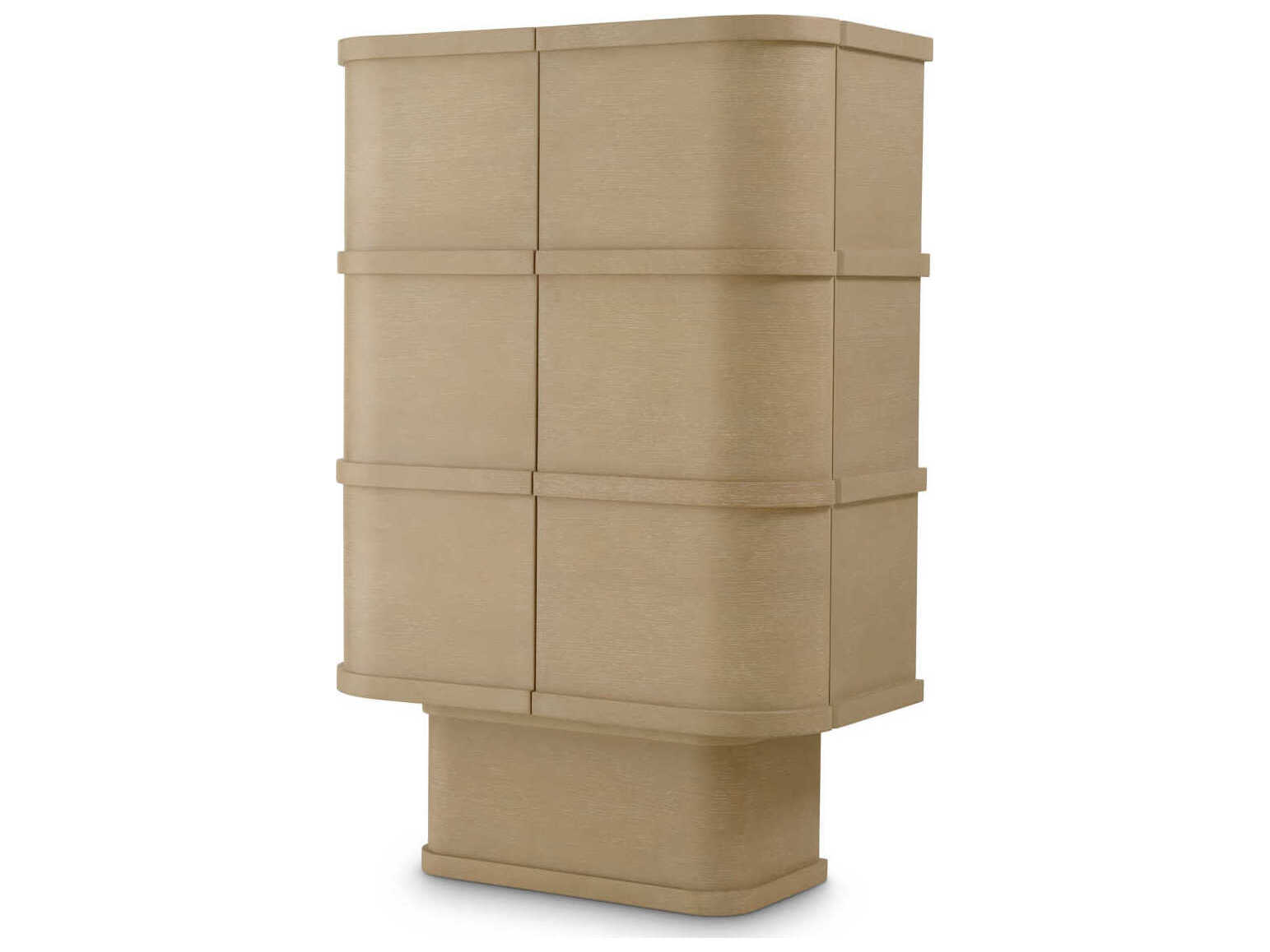 Eichholtz Cabana Washed Oak Veneer Bar Cabinet