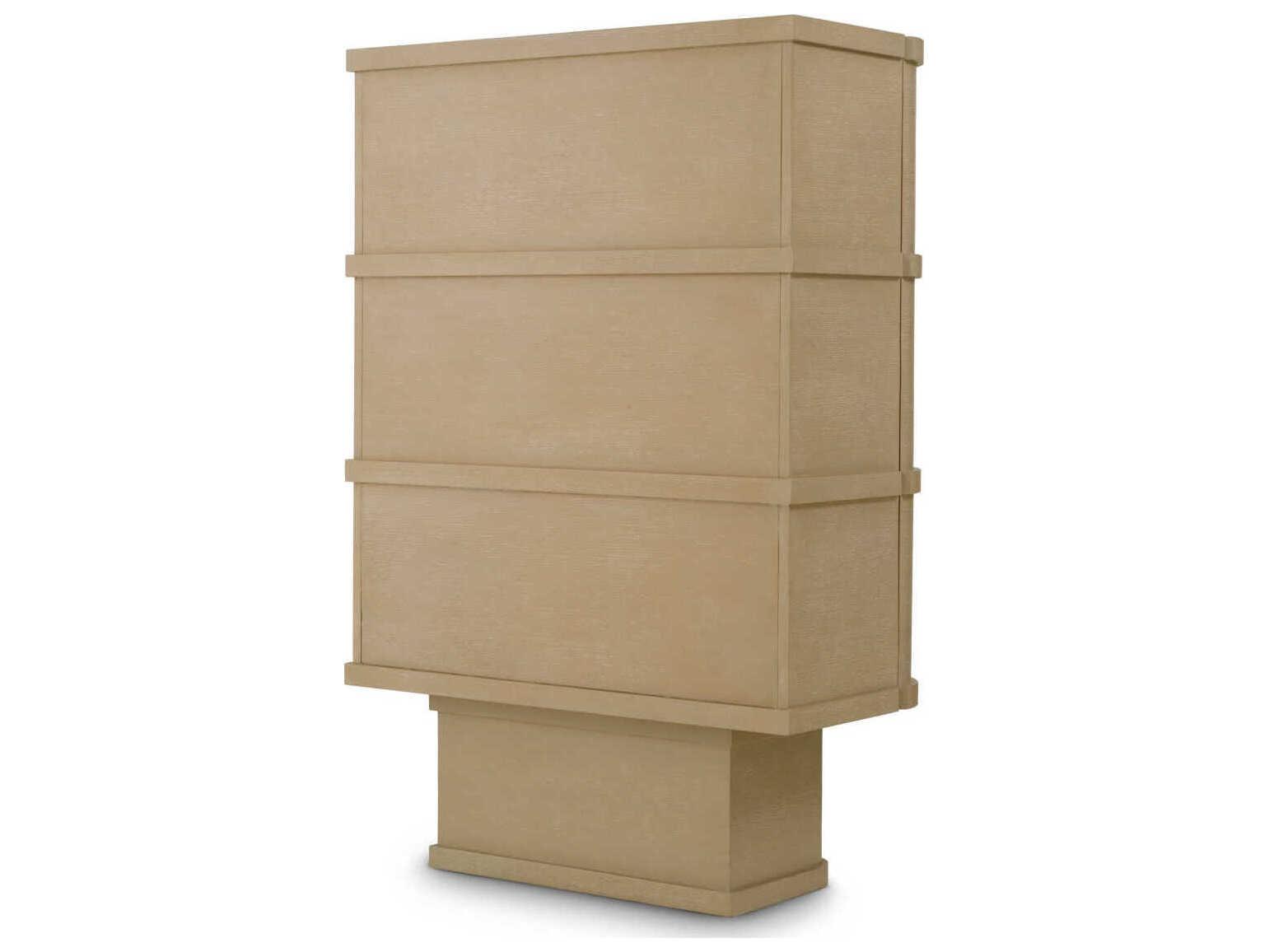 Eichholtz Cabana Washed Oak Veneer Bar Cabinet