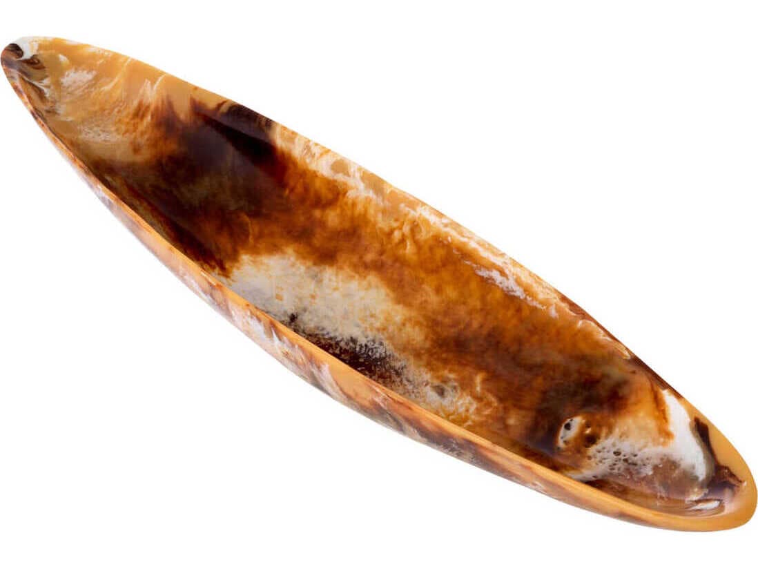 Eichholtz Mood Long Orange Swirl Bowl