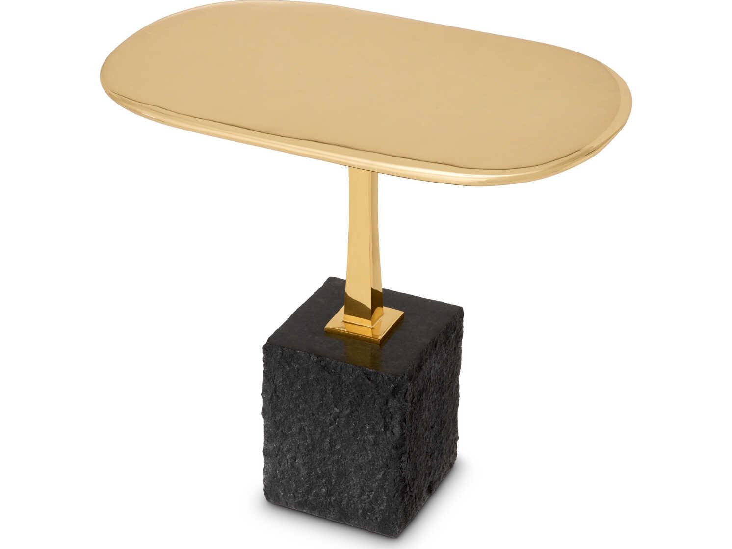 Eichholtz Kayan L Polished Brass Side Table