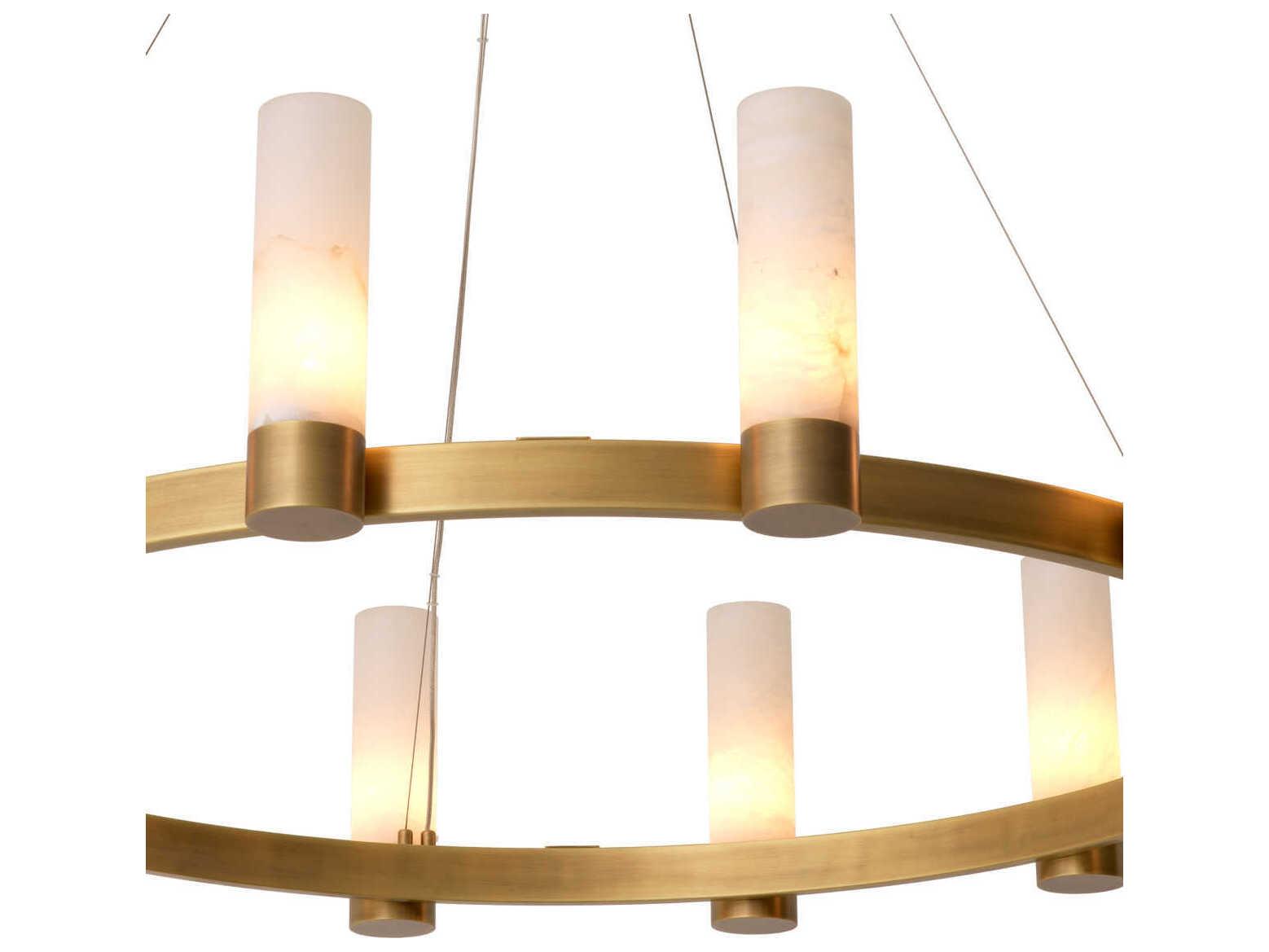 Eichholtz Castro Antique Brass Chandelier