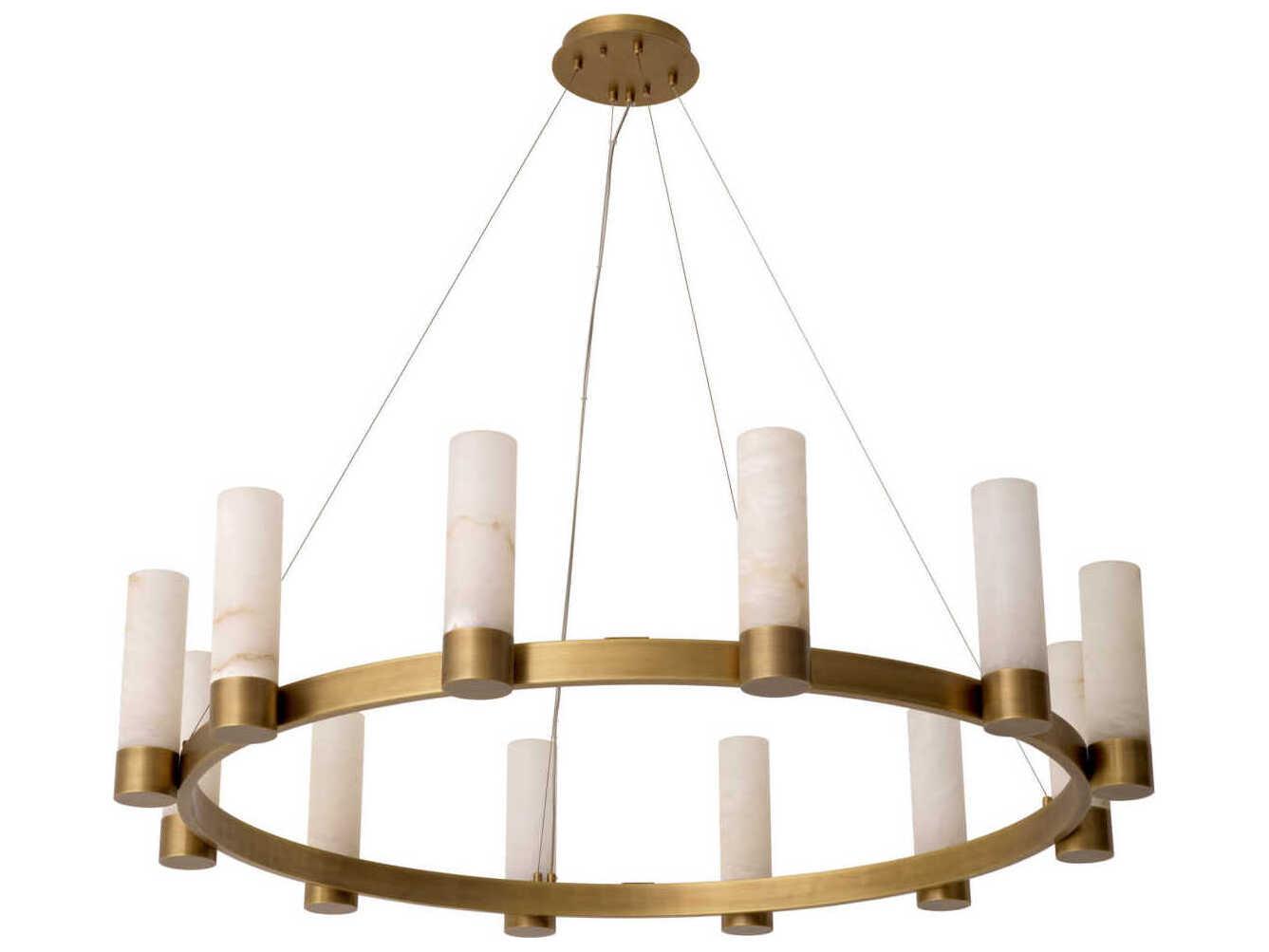 Eichholtz Castro Antique Brass Chandelier