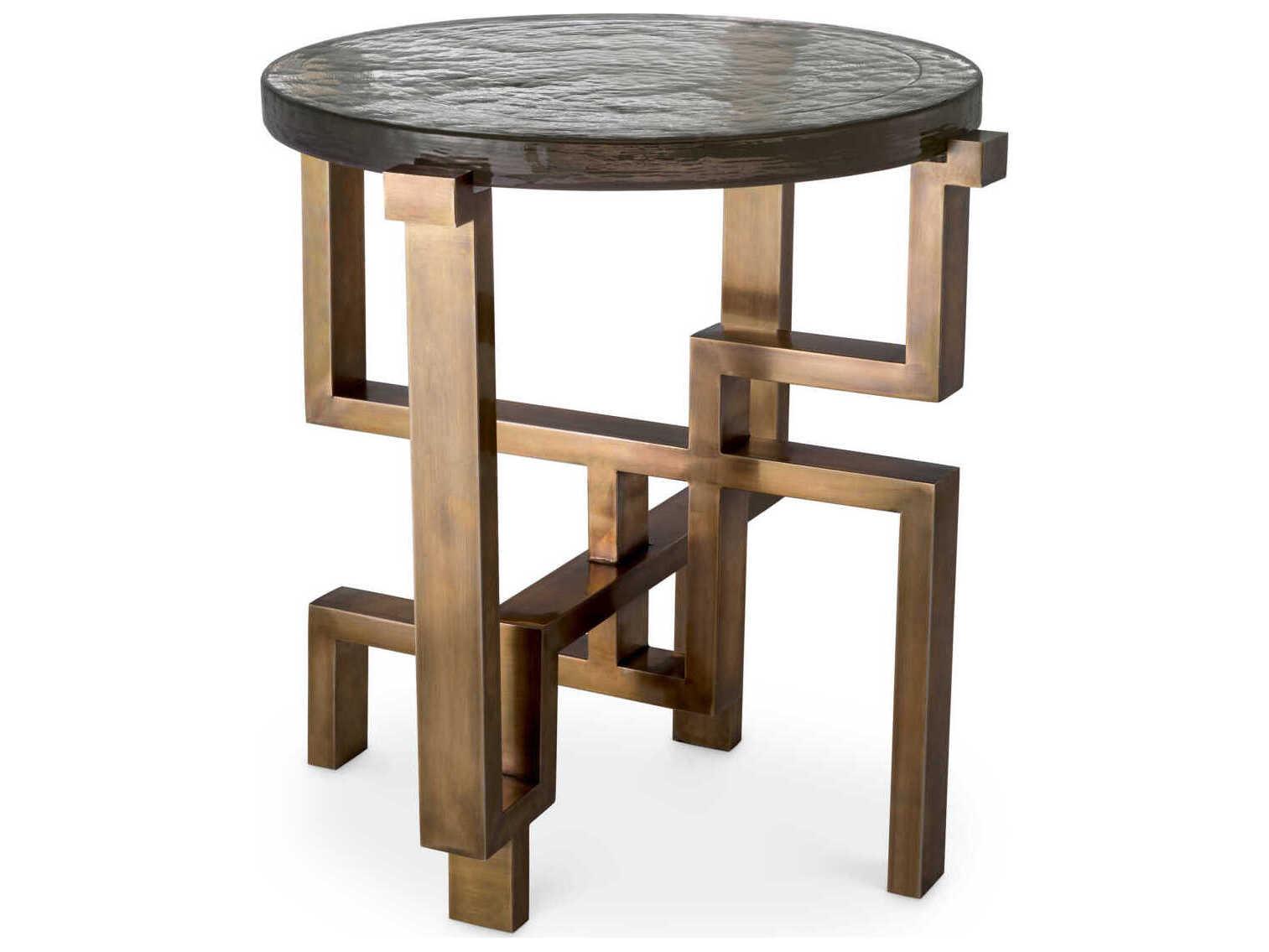 Eichholtz Gee Vintage Brass Side Table