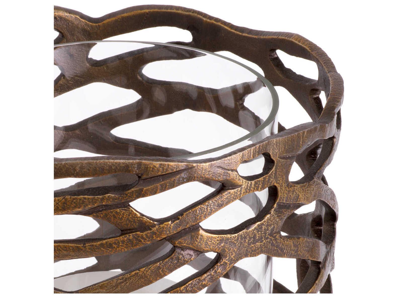 Eichholtz Lanai S Vintage Brass Hurricane