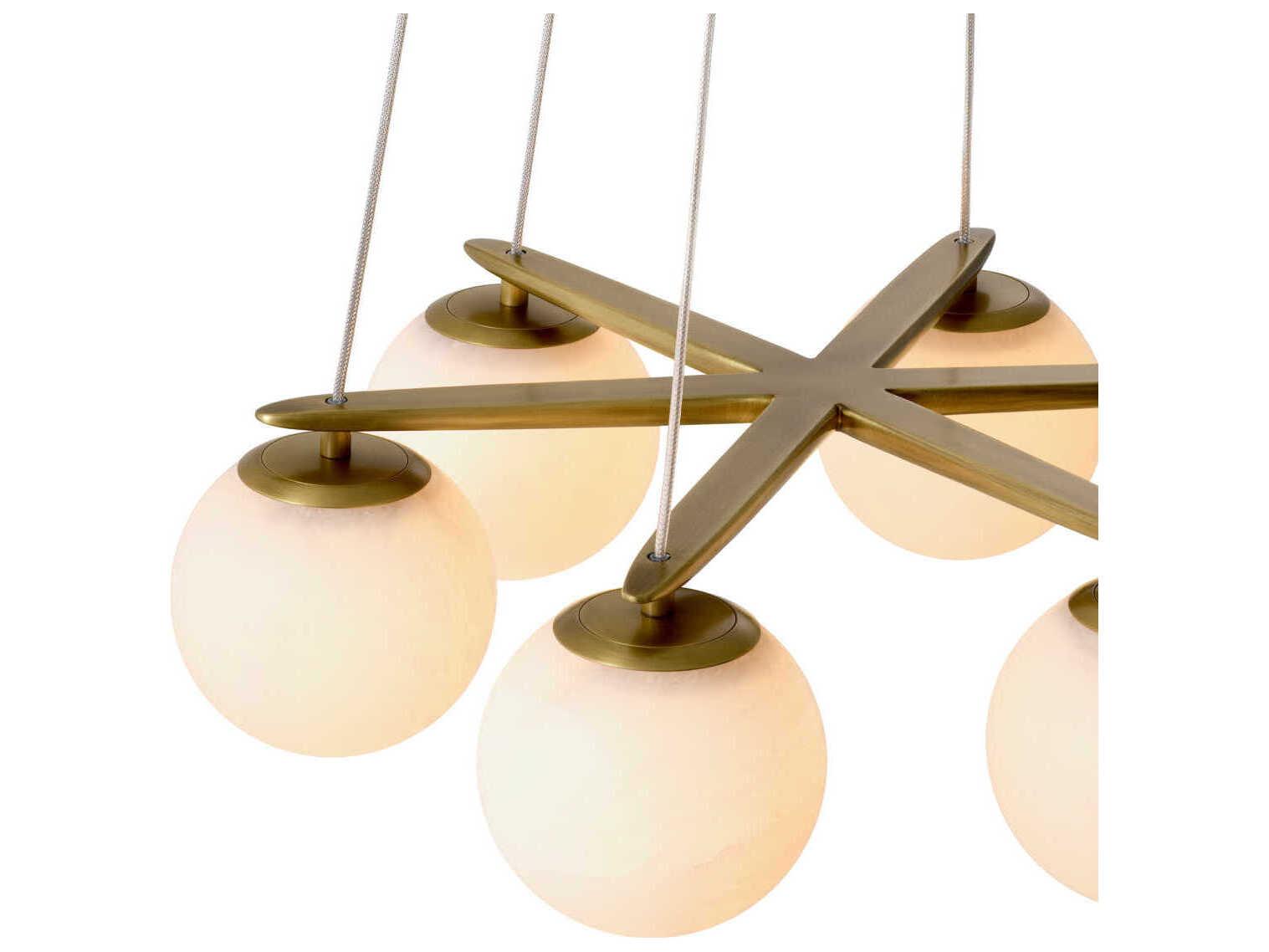 Eichholtz Morro Antique Brass Chandelier