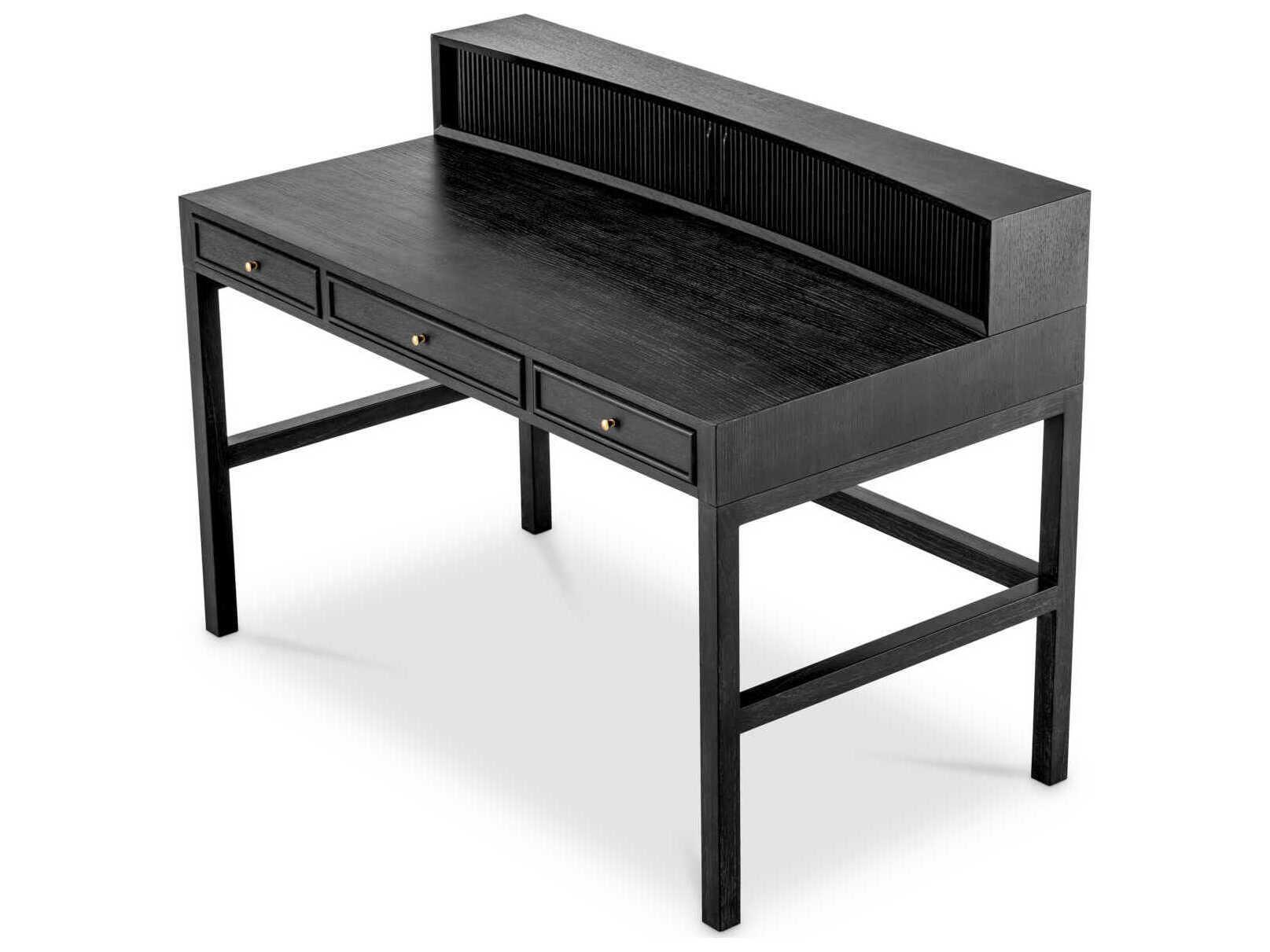 Eichholtz Otranto Charcoal Grey Oak Veneer Desk
