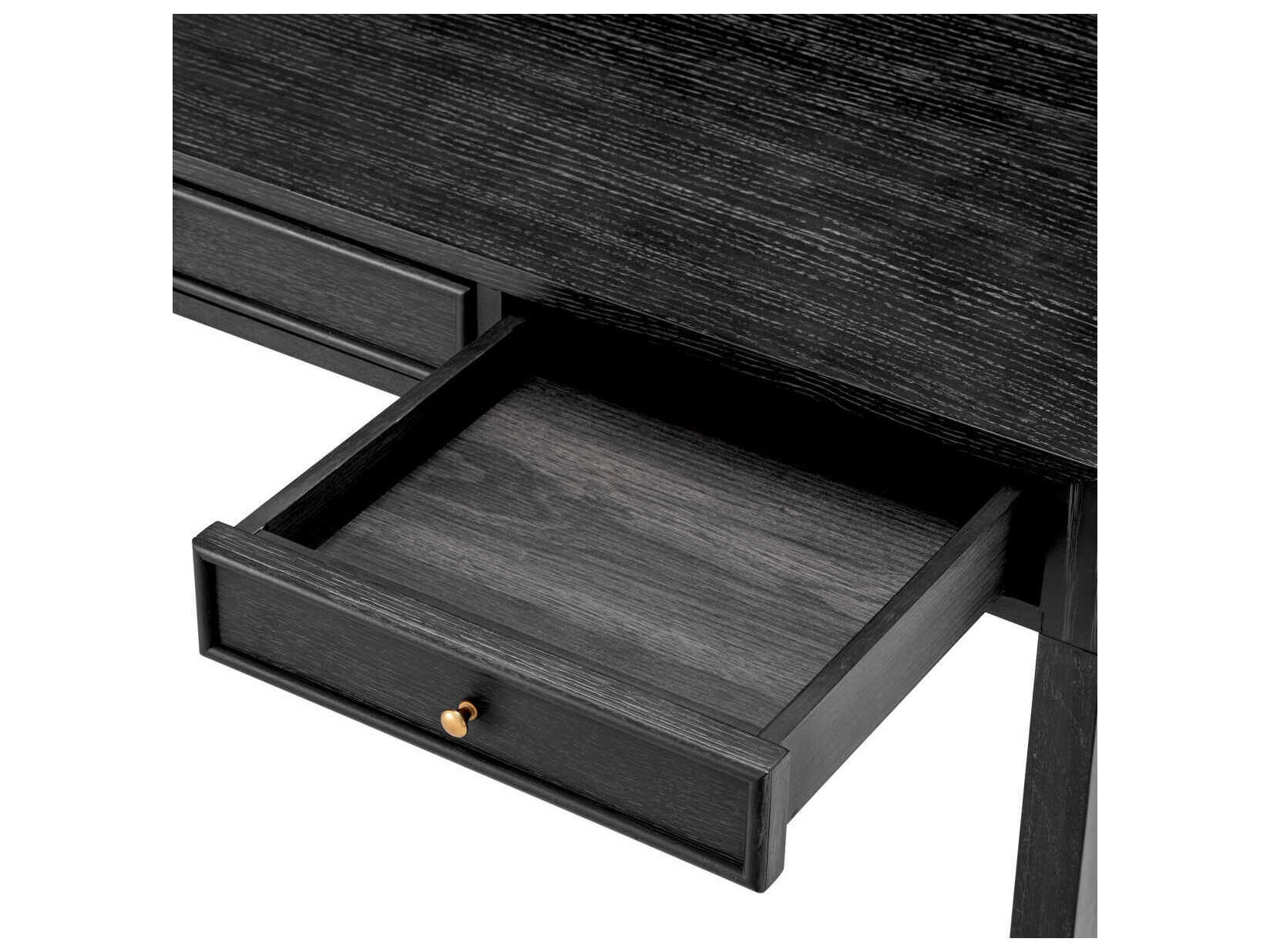 Eichholtz Otranto Charcoal Grey Oak Veneer Desk